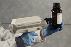 FIGURE 2. Rigaku's FirstGuard is a handheld Raman analyzer that can use a 532, 785, or 1064 nm laser. FIGURE 2. Rigaku's FirstGuard is a handheld Raman analyzer that can use a 532, 785, or 1064 nm laser.