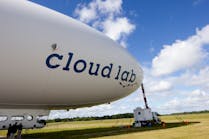 The Skyship 600 blimp, subject of an upcoming BBC Two documentary titled Cloud Lab, carried a team of weather adventurers cross-country to study cloud creation over the course of one month.