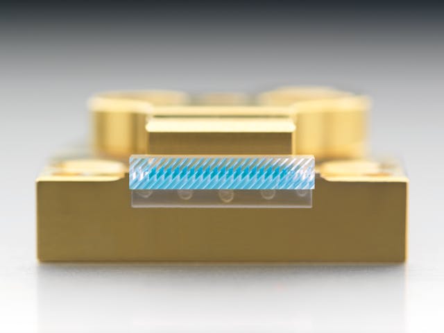 The Fisba Beam Twister is a beam-shaping element with micro-optics for generating an almost symmetrical beam profile of a high-power diode laser. The micro-optics enables highly efficient fiber coupling.