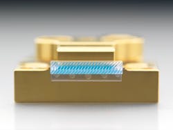 The Fisba Beam Twister is a beam-shaping element with micro-optics for generating an almost symmetrical beam profile of a high-power diode laser. The micro-optics enables highly efficient fiber coupling. The Fisba Beam Twister is a beam-shaping element with micro-optics for generating an almost symmetrical beam profile of a high-power diode laser. The micro-optics enables highly efficient fiber coupling.