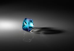 FIGURE 3. Achromatic singlets were diamond-turned from Zeonex E48R, a plastic featuring high transmission and low birefringence. FIGURE 3. Achromatic singlets were diamond-turned from Zeonex E48R, a plastic featuring high transmission and low birefringence.