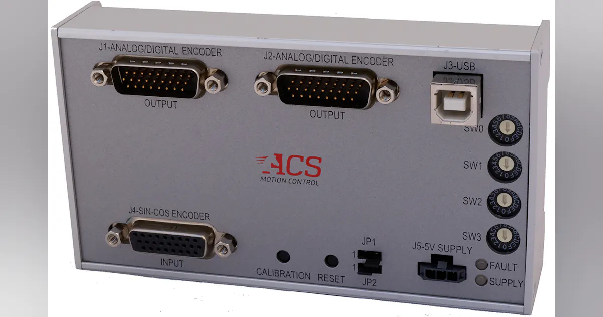 Encoder multiplier and splitter has use in motion control | Laser Focus ...