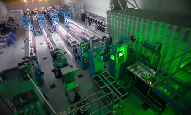 The OMEGA EP laser at the University of Rochester Laboratory for Laser Energetics&mdash;a four-beam, high-energy and high-intensity laser&mdash;is one of the most powerful in the world.