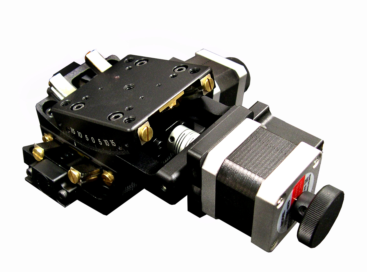 Stacked goniometers from Optimal Engineering Systems available Laser