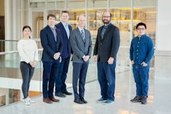 (L-R) Xiaohui Zhang, Andrew Smith, Kelly Swanson, Erik Nelson, Mark Anastasio, and Junlong Geng are part of a team working to clarify the relationship between obesity and inflammation while on the hunt for obesity-fighting drug therapies. (L-R) Xiaohui Zhang, Andrew Smith, Kelly Swanson, Erik Nelson, Mark Anastasio, and Junlong Geng are part of a team working to clarify the relationship between obesity and inflammation while on the hunt for obesity-fighting drug therapies.