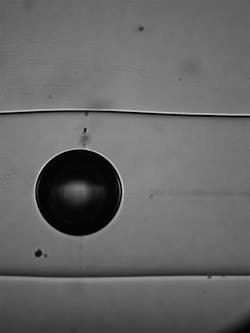 Spectral reflectance properties of the bubble-shaped Fabry-Perot cavity and an independent in-fiber grating allow this sensor to simultaneously detect tissue contact and measure the refractive index of the local environment. Spectral reflectance properties of the bubble-shaped Fabry-Perot cavity and an independent in-fiber grating allow this sensor to simultaneously detect tissue contact and measure the refractive index of the local environment.