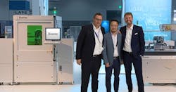 (L-R) Matthias Trinker, Jun Dai, and Torsten Vahrenkamp at SPIE Photonics West 2020. (L-R) Matthias Trinker, Jun Dai, and Torsten Vahrenkamp at SPIE Photonics West 2020.