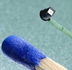 Through-silicon-via (TSV) technology enables low-cost CMOS cameras smaller than a match head. Through-silicon-via (TSV) technology enables low-cost CMOS cameras smaller than a match head.