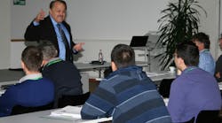 Students at the Principles and Applications of Time-resolved Fluorescence Spectroscopy European short course appreciated the opportunity to talk with renowned scientist Joseph R. Lakowicz, director of the Center for Fluorescence Spectroscopy at the University of Maryland School of Medicine, who co-founded the event in 2003. Students at the Principles and Applications of Time-resolved Fluorescence Spectroscopy European short course appreciated the opportunity to talk with renowned scientist Joseph R. Lakowicz, director of the Center for Fluorescence Spectroscopy at the University of Maryland School of Medicine, who co-founded the event in 2003.