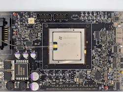 FIGURE 3. Interior of the Envise system, with the photonic processor in the metal case in the middle. FIGURE 3. Interior of the Envise system, with the photonic processor in the metal case in the middle.