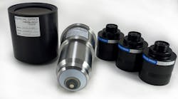 Custom microscope objective, scan lens, and tube lenses designed by Special Optics, A Navitar Company.