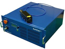 FIGURE 3. The master oscillator (MO), the power amplifier (PA), and the driving circuits of the fiber laser are integrated into a 19 inch wide rack mount with package dimensions 460 mm (depth) × 482 mm (width) × 200 mm (height). FIGURE 3. The master oscillator (MO), the power amplifier (PA), and the driving circuits of the fiber laser are integrated into a 19 inch wide rack mount with package dimensions 460 mm (depth) × 482 mm (width) × 200 mm (height).