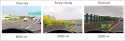 FIGURE 4. HUD luminance analysis and design can be performed in TracePro. FIGURE 4. HUD luminance analysis and design can be performed in TracePro.