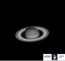 An image of Saturn taken with the SIRIS SWIR camera, 100 ms exposure time.