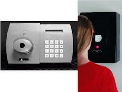 FIGURE 2. The recognition of a person`s iris is equivalent to reading a complex human barcode, created by a network of connective tissue and other visible features. The probability of two irises producing the same code is 1 in 1078. FIGURE 2. The recognition of a person`s iris is equivalent to reading a complex human barcode, created by a network of connective tissue and other visible features. The probability of two irises producing the same code is 1 in 1078.