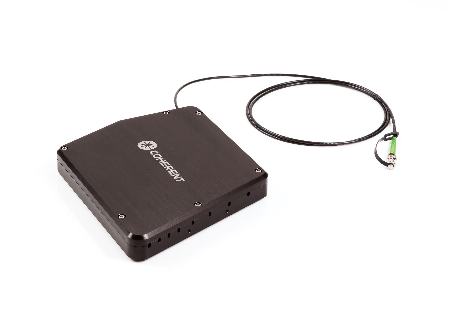 FIGURE 3. Instrument builders are generally looking for integrated laser and beam delivery solutions, and sometimes the ability to combine more than one wavelength. Coherent's Galaxy is an off-the-shelf solution that provides eight wavelength-dedicated plug-and-play input sockets to combine multiple lasers in a single output fiber.