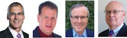 (L-R) John Lewis, Editor in Chief, Laser Focus World; Allen Nogee, President, Laser Markets Research; John Dexheimer, President, LightWave Advisors; and Stephen G. Anderson, Director, Industry Development, SPIE. (L-R) John Lewis, Editor in Chief, Laser Focus World; Allen Nogee, President, Laser Markets Research; John Dexheimer, President, LightWave Advisors; and Stephen G. Anderson, Director, Industry Development, SPIE.