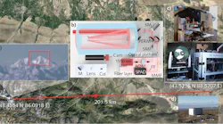 Shown are a visible-band photograph of the mountains taken by a standard astronomical camera equipped with a telescope, with elevation of approximately 4500 m (a); a schematic diagram of the experimental setup (b); a photograph of the setup hardware (c), including the electronic control system (bottom right); and a view of the temporary laboratory where lidar was implemented at an altitude of 1770 m (d).