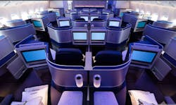 FIGURE 1. Business or first-class, in-seat displays. FIGURE 1. Business or first-class, in-seat displays.