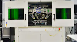 FIGURE 1. This ficonTec wafer prober has the ability to probe optical, RF, and electrical on 300 mm wafers, individual die, and die in gel packs.