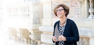 Ursula Keller, winner of the European Inventor Award 2018 in the category &apos;Lifetime Achievement,&apos; at the award ceremony in Paris, Saint-Germain-en-Laye on 7 June.