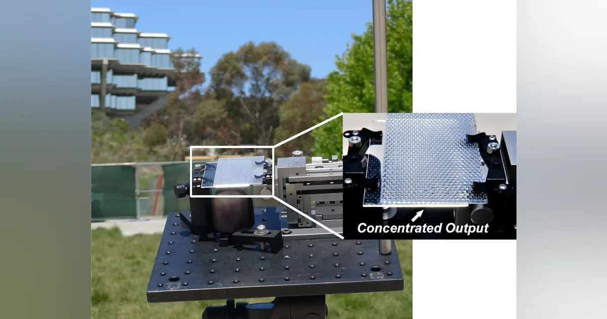 Solarized Optic PHOTOVOLTAICS: Waveguide creates planar micro-optic PV solar ...