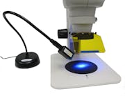 NIGHTSEA&apos;s Stereo Microscope Fluorescence Adapter (SFA) system, shown with the Royal Blue setup, lets stereomicroscope owners add fluorescence capability with very little expense.
