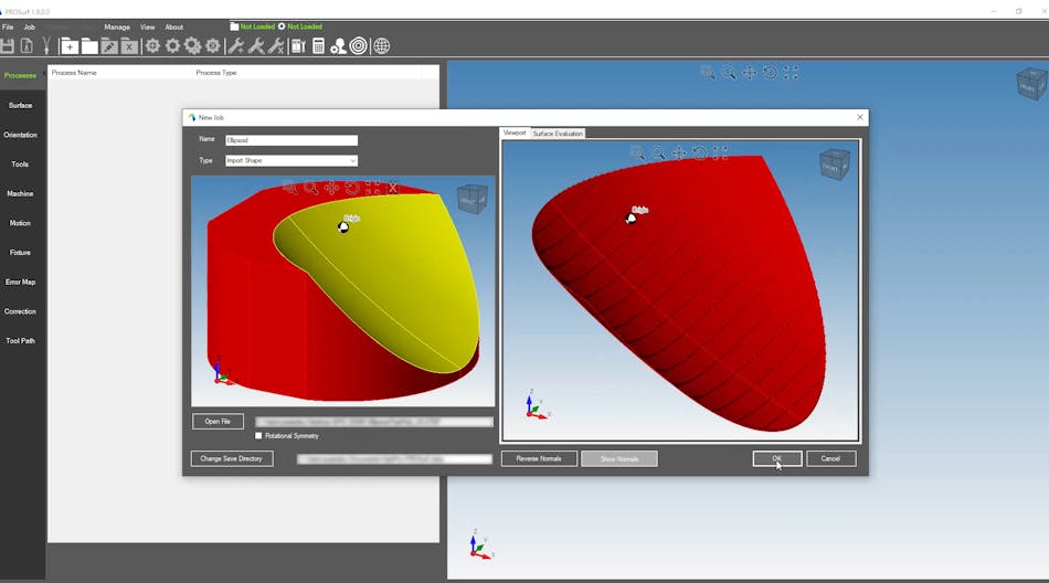 FIGURE 1. A freeform surface id defined in PROSurf by importing a CAD model.