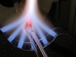 FIGURE 1. Fabrication of a hollow-core NANF fiber. FIGURE 1. Fabrication of a hollow-core NANF fiber.