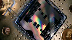 This 1 x 1 cm superconducting quantum chip cooled to near its ground state can detect individual radio-frequency photons.