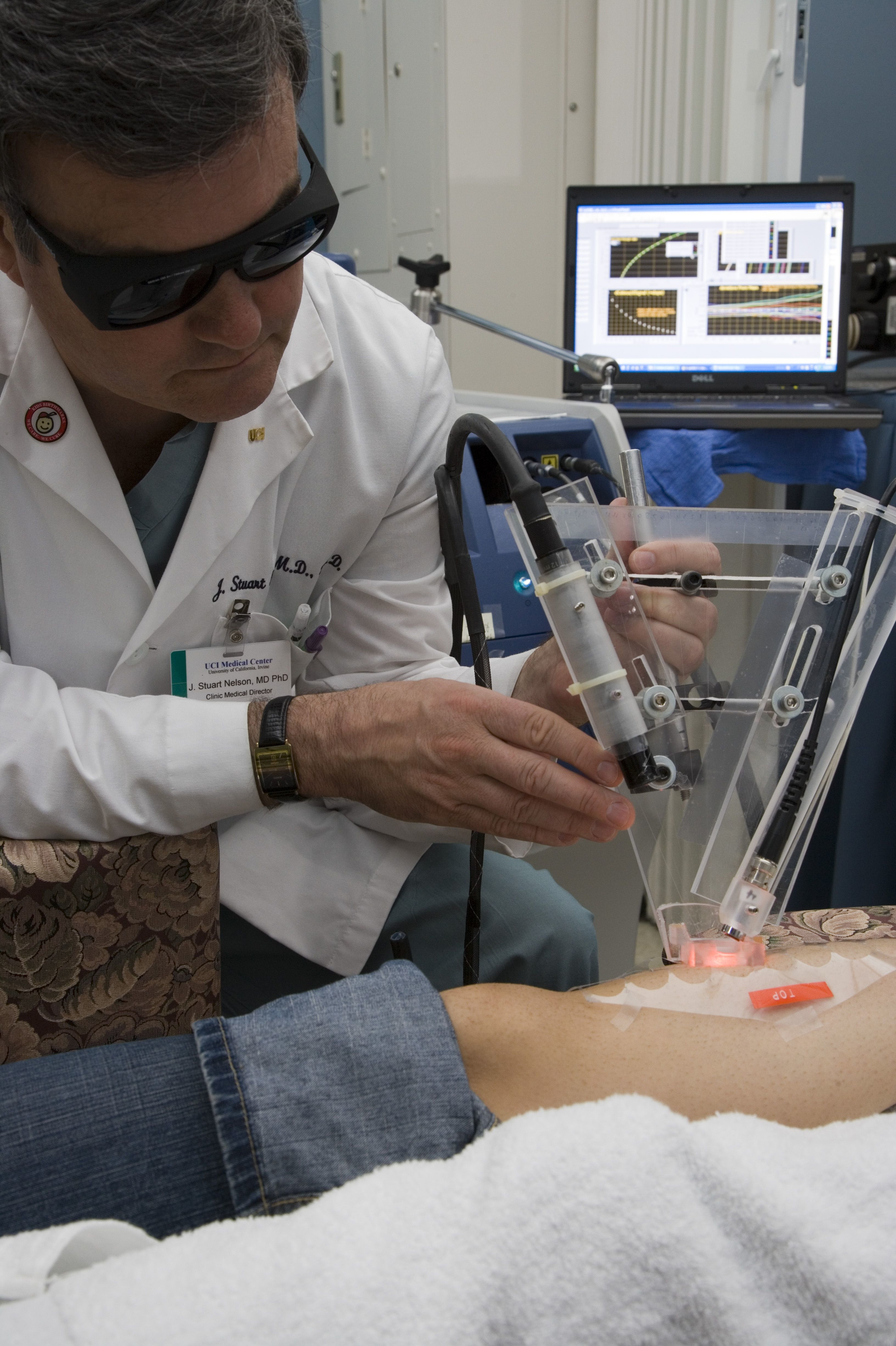 LAMMP Medical Director Dr. Stuart Nelson is developing new light-based methods to treat skin disease.