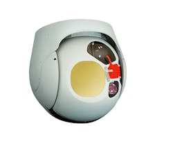 FIGURE 4. HoodTech Vision's Alticam 11 EO/IR1 lightweight payload is designed for small UAVs and small, manned fixed-wing aircraft. It weighs 5.5 kg, and delivers four-axis stabilization of MWIR, EO, and laser channels. FIGURE 4. HoodTech Vision's Alticam 11 EO/IR1 lightweight payload is designed for small UAVs and small, manned fixed-wing aircraft. It weighs 5.5 kg, and delivers four-axis stabilization of MWIR, EO, and laser channels.