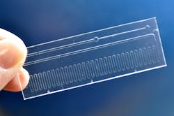 The CFTCC creates prototypes of less-complex microfluidic chips onsite and makes them available to start-up companies. The CFTCC creates prototypes of less-complex microfluidic chips onsite and makes them available to start-up companies.