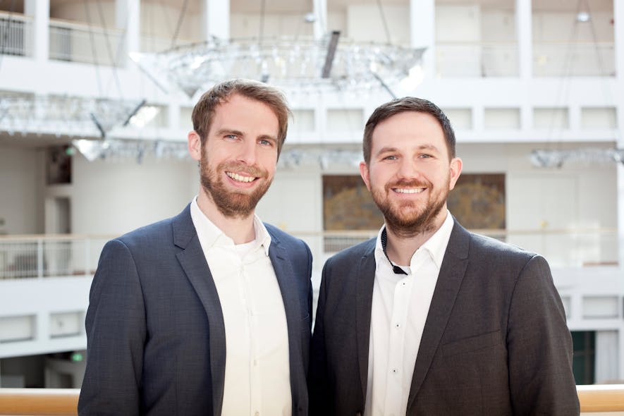 Founders and co-CEOs of Refined Laser Systems, Maximilian Brinkmann (left) and Tim Hellwig (right).