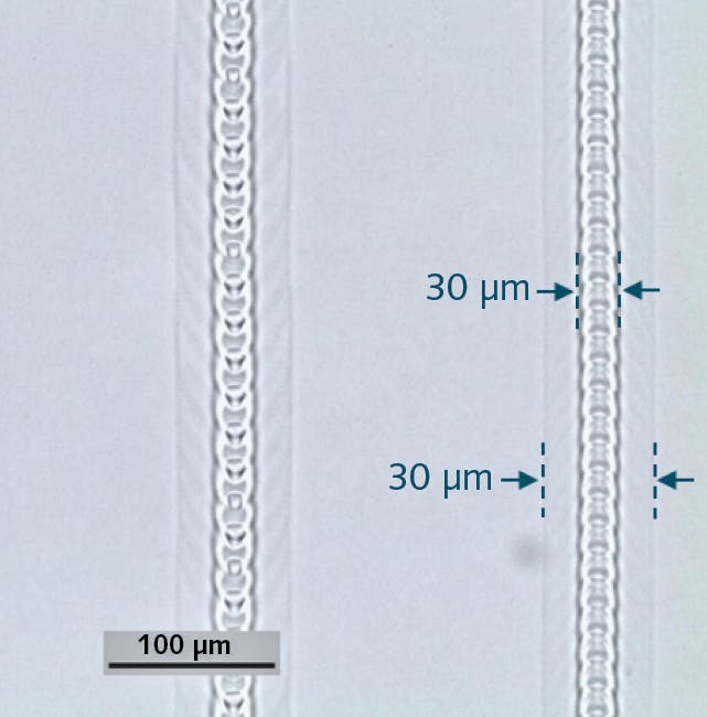 FIGURE 2. Schematic representation of through-transmission laser microwelding of two glass plates.