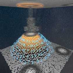 Illustration of how a neural network is used to retrieve interesting information from a microscope image. Illustration of how a neural network is used to retrieve interesting information from a microscope image.