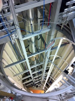 The 33 foot drop tower at Stanford University will be used to test a Goddard-designed laser system that could be used in future atom-optics instruments. The 33 foot drop tower at Stanford University will be used to test a Goddard-designed laser system that could be used in future atom-optics instruments.