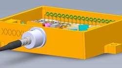 The laser oscillator configuration is based on a nonplanar ring oscillator where the facets of the Nd:YAG gain crystal serve as the reflecting surfaces of the cavity, eliminating the need and potential misalignment of external discrete mirrors. The laser oscillator configuration is based on a nonplanar ring oscillator where the facets of the Nd:YAG gain crystal serve as the reflecting surfaces of the cavity, eliminating the need and potential misalignment of external discrete mirrors.