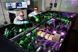 The HERCULES laser. The HERCULES laser.