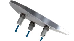 FIGURE 1. Light Steering Technologies’ Multi-Axis Scanner linear actuation and magnetic joint concept.