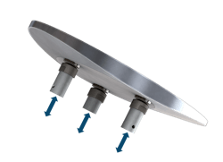 FIGURE 1. Light Steering Technologies’ Multi-Axis Scanner linear actuation and magnetic joint concept. FIGURE 1. Light Steering Technologies’ Multi-Axis Scanner linear actuation and magnetic joint concept.
