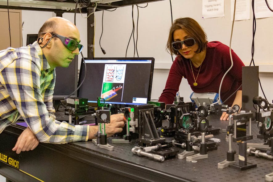 Associate Professor Mercedeh Khajavikhan and her team have developed the first supersymmetric laser array, which produces a single-transverse-mode combined beam.