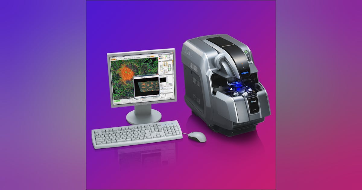 Fluorescence microscope from Keyence features six-objective lens ...