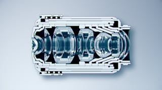 FIGURE 1. Example of a complex and compact group of lenses inside an objective.
