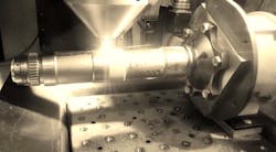 FIGURE 1. Repair of a high-value Ti-6Al-4V shaft at Penn State’s Applied Research Laboratory. FIGURE 1. Repair of a high-value Ti-6Al-4V shaft at Penn State’s Applied Research Laboratory.