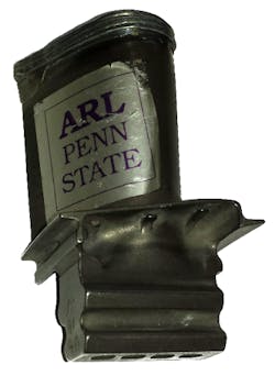 FIGURE 2. Unfinished turbine blade repair. FIGURE 2. Unfinished turbine blade repair.