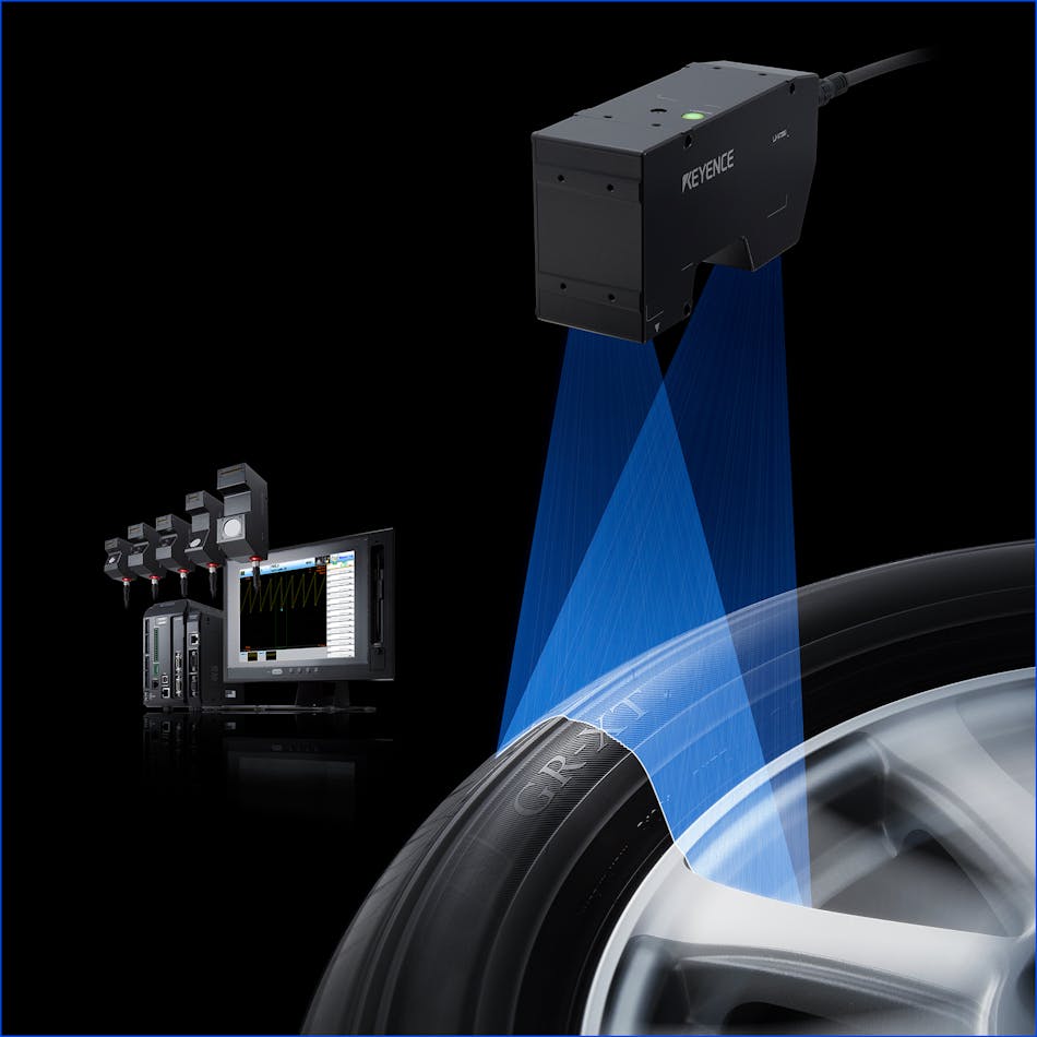 Keyence 2d laser online scanner