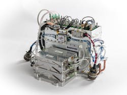 Shown is the FOKUS II dual comb system. Shown is the FOKUS II dual comb system.