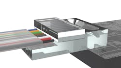OptoCplrLT with fiber assembly, coupling to silicon photonics (SiPh) grating couplers. OptoCplrLT with fiber assembly, coupling to silicon photonics (SiPh) grating couplers.