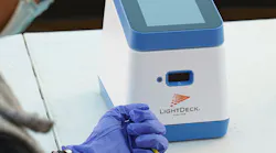 The LightDeck Analyzer and cartridge are shown.